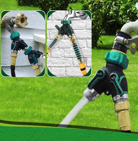 Gardena Hose Comfort - 2pcs 2-ways Hose Splitter Y-shape Valve