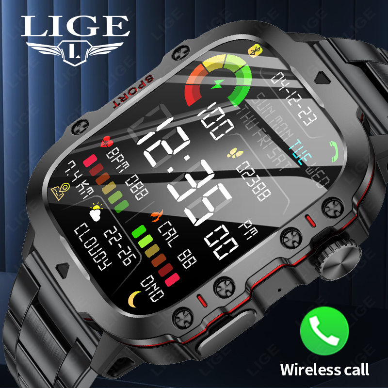 Do Oxygen Meter - LIGE Outdoor Men's Sports Smart Watch